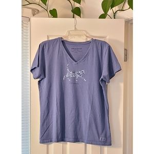 Life is Good Blue Tee